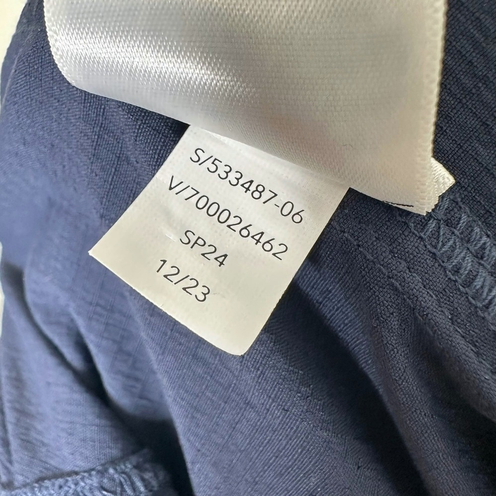 Athleta Trekkie High Rise Parachute Pants Navy Blue Elastic Waist Hiking Size 4 - Picture 5 of 12